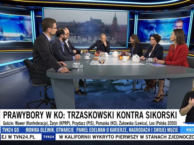 „10 milionów głosów, które Trzaskowski zdobył w 2020 roku zobowiązują”. Agnieszka Pomaska w programie „Kawa na ławę” w TVN24.