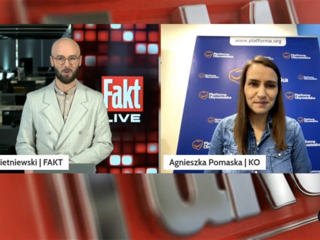 „To jest potwierdzenie, że Rafał Trzaskowski jest jednoznacznym faworytem.” Agnieszka Pomaska w programie „Fakt LIVE”.