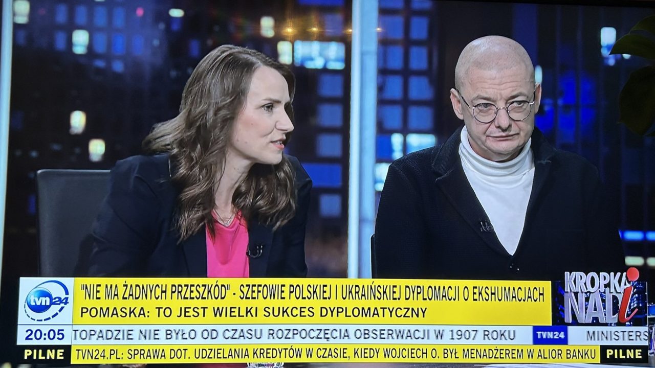 „Dzisiaj Polska jest liderem. To na nas w obliczu zbliżającej się polskiej prezydencji skierowane są oczy całej Europy”. Agnieszka Pomaska w programie Kropka nad I w TVN24.